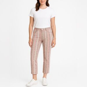 ▪️Isabel Marant Etoile Multicolor Tribal Geometric Print Naomi Ankle Crop Jeans